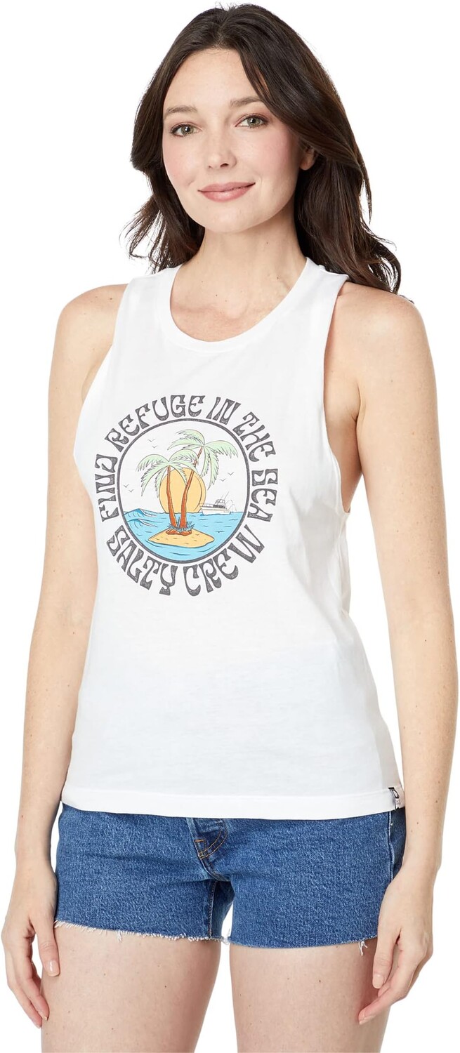 

Топ Salty Crew Dos Palms Muscle Tank, белый