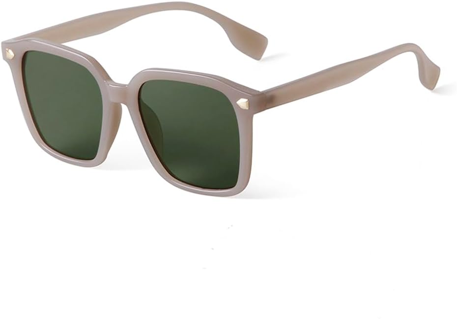 

Винтажные солнцезащитные очки квадратной формы с леопардовым принтом и заклепками для женщин, модная оправа, стильные солнцезащитные очки для мужчин, защита от ультрафиолета UV400, SUN837 Generic, C5