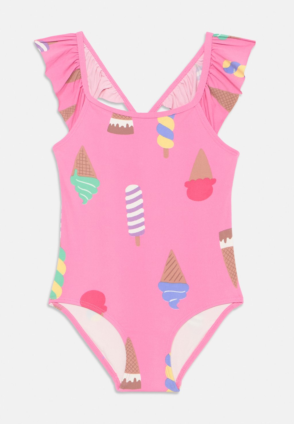

Купальный костюм SWIMSUIT STRAPS WITH FLOUNCES Lindex, фуксия