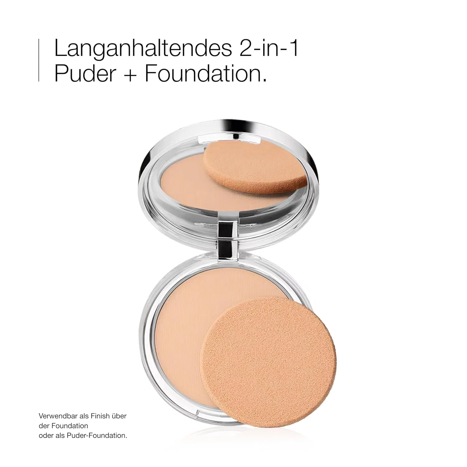 Компактная пудра Superpowder Double Face Powder and Makeup Base Clinique, Matte Beige — фото 2