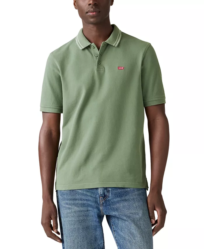 

Мужская рубашка-поло Housemark Regular Fit с коротким рукавом Levi's, зеленый