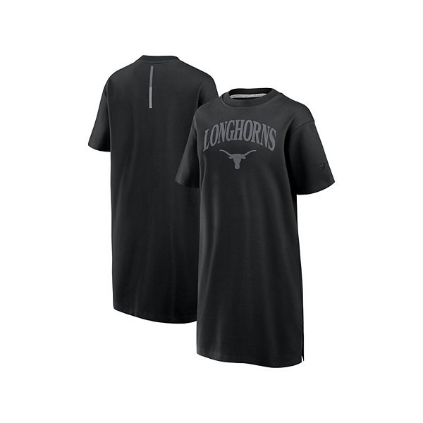 

Женское черное платье-футболка Texas Longhorns Elements Go Tri-Blend Fanatics