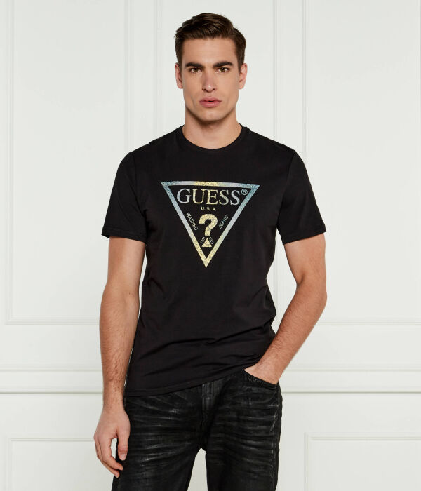 

Футболки Slim fit Guess Jeans, черный