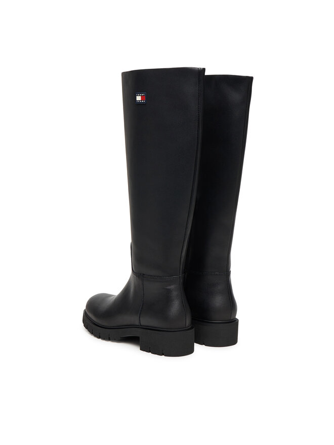 Сапоги Tjw Stretchy Long Shaft Boot EN0EN02828 Tommy Jeans, черный — фото 3