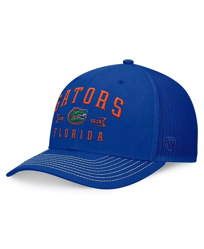 

Мужская регулируемая кепка Royal Florida Gators Carson Trucker Top of the World