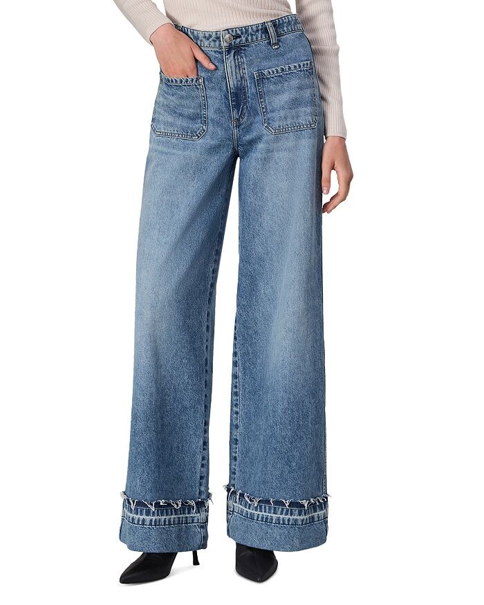

Широкие джинсы с высокой посадкой rag &bone Marina в цвете Liliana rag & bone, синий