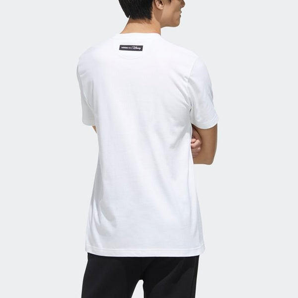 Футболка neo x disney crossover mickey mouse printing sports round neck short sleeve white Adidas, белый — фото 3