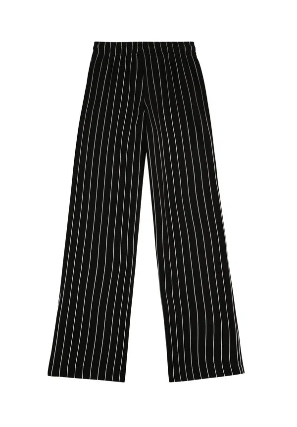 Широкие брюки в тонкую полоску с графическим рисунком от apparel rifredi Fila, Black Egret Striped — фото 2