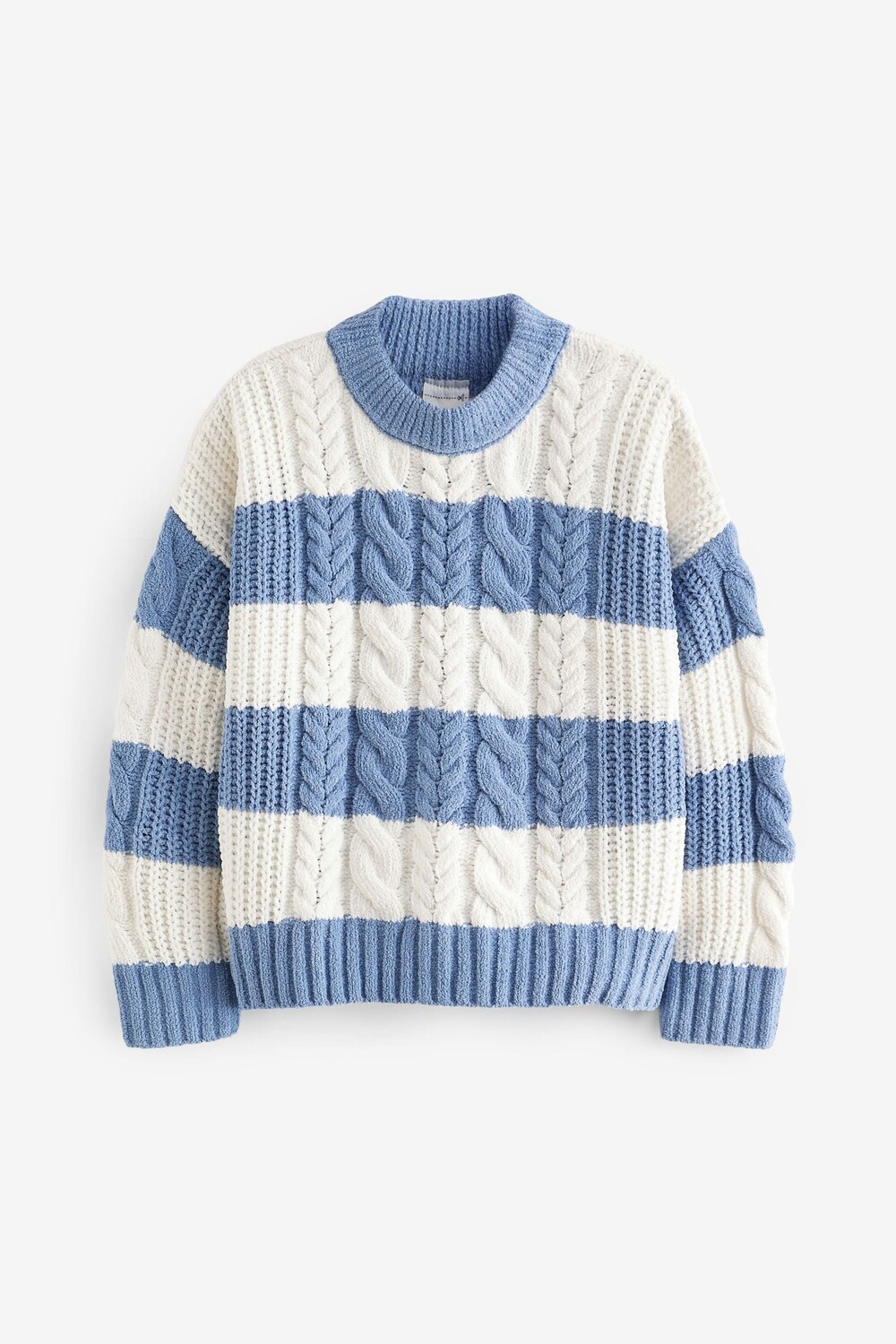 

Свитер косой вязки Abercrombie & Fitch, синий