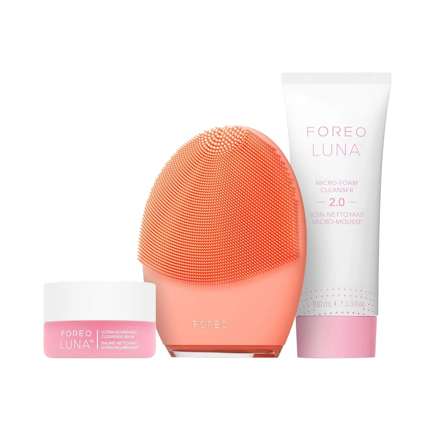 Foreo Luna 4 щетка для очищения лица, массажер для упругости кожи, антивозрастной уход, усиливает впитывание косметики, простой уход за кожей, Set