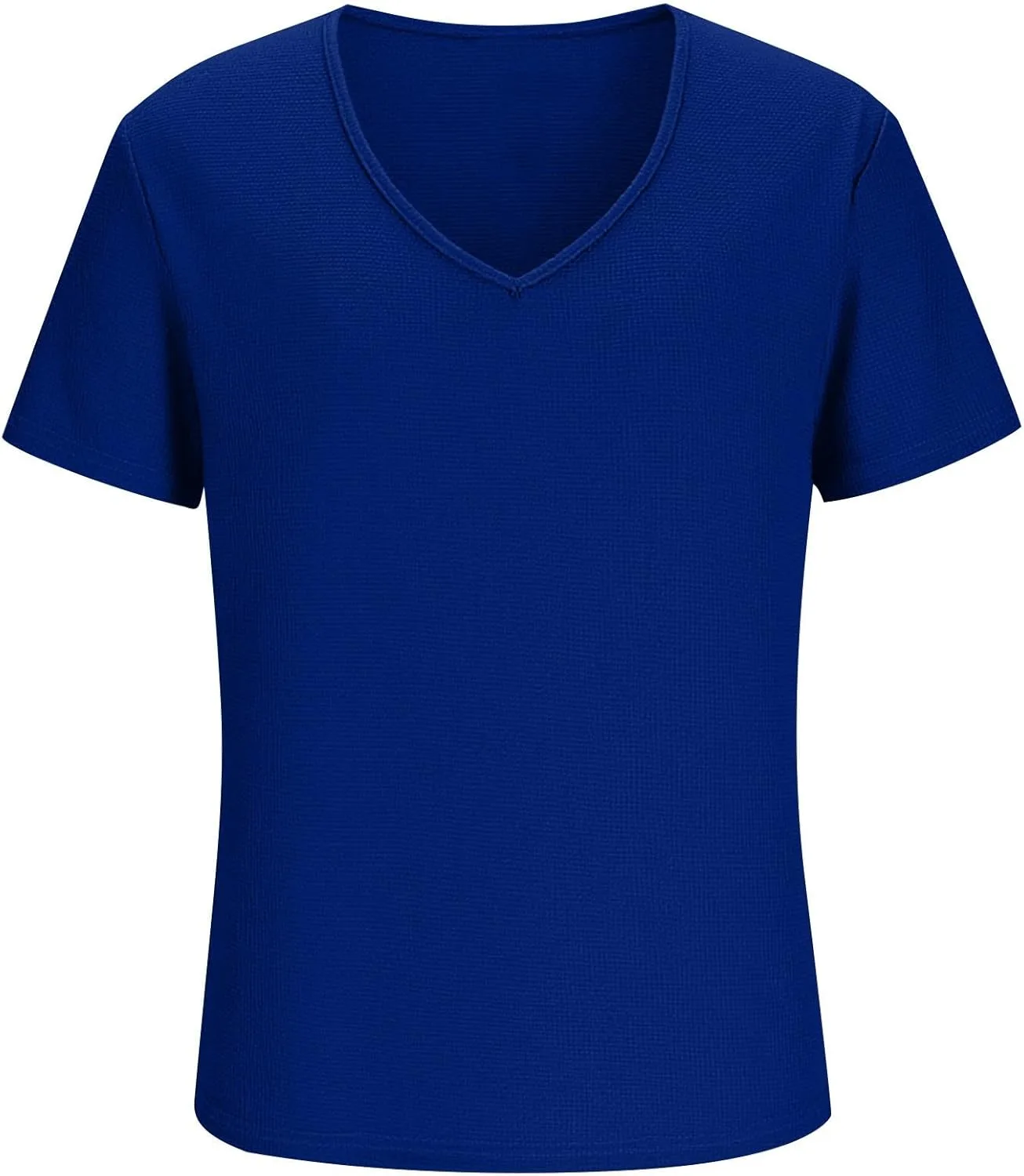 Мужская футболка с коротким рукавом и глубоким V-вырезом, Slim Fit, для лета и тренировок — фото 3