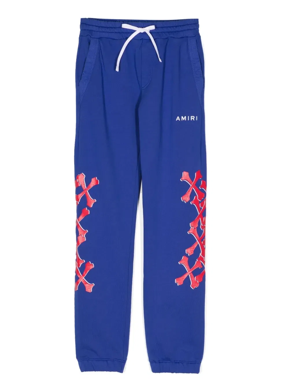 Спортивные брюки с графичным принтом и логотипом Amiri Kids, синий