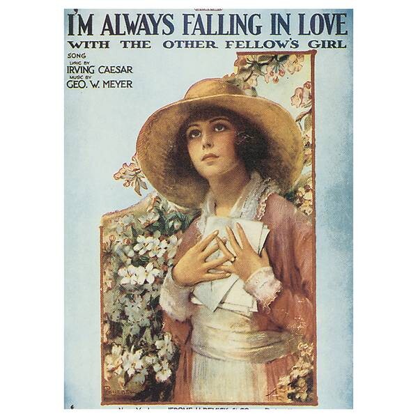 

Картина на холсте LegendArte I'm Always Falling In Love…, многоцветный