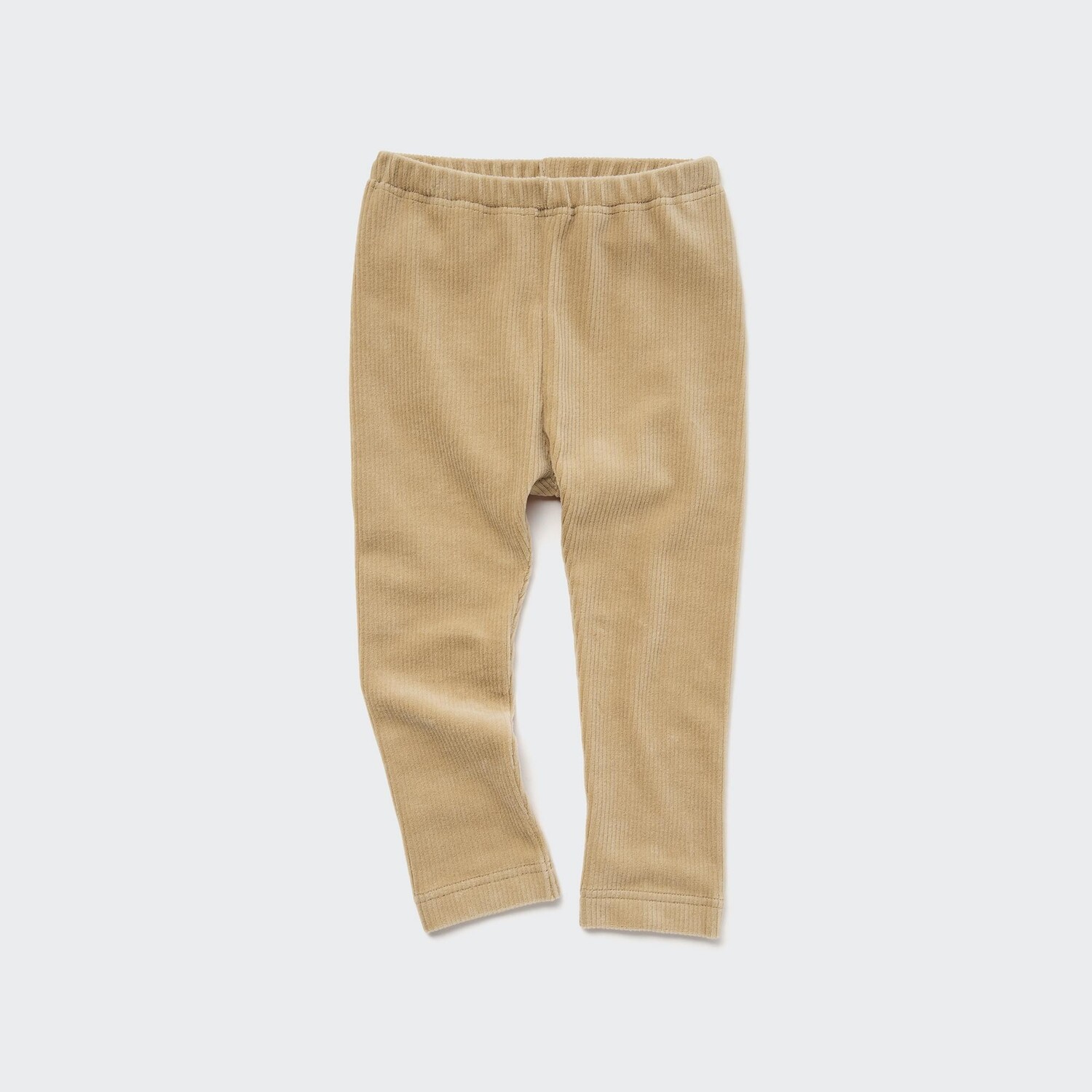 

Вельветовые леггинсы стрейч для малышей Uniqlo, бежевый