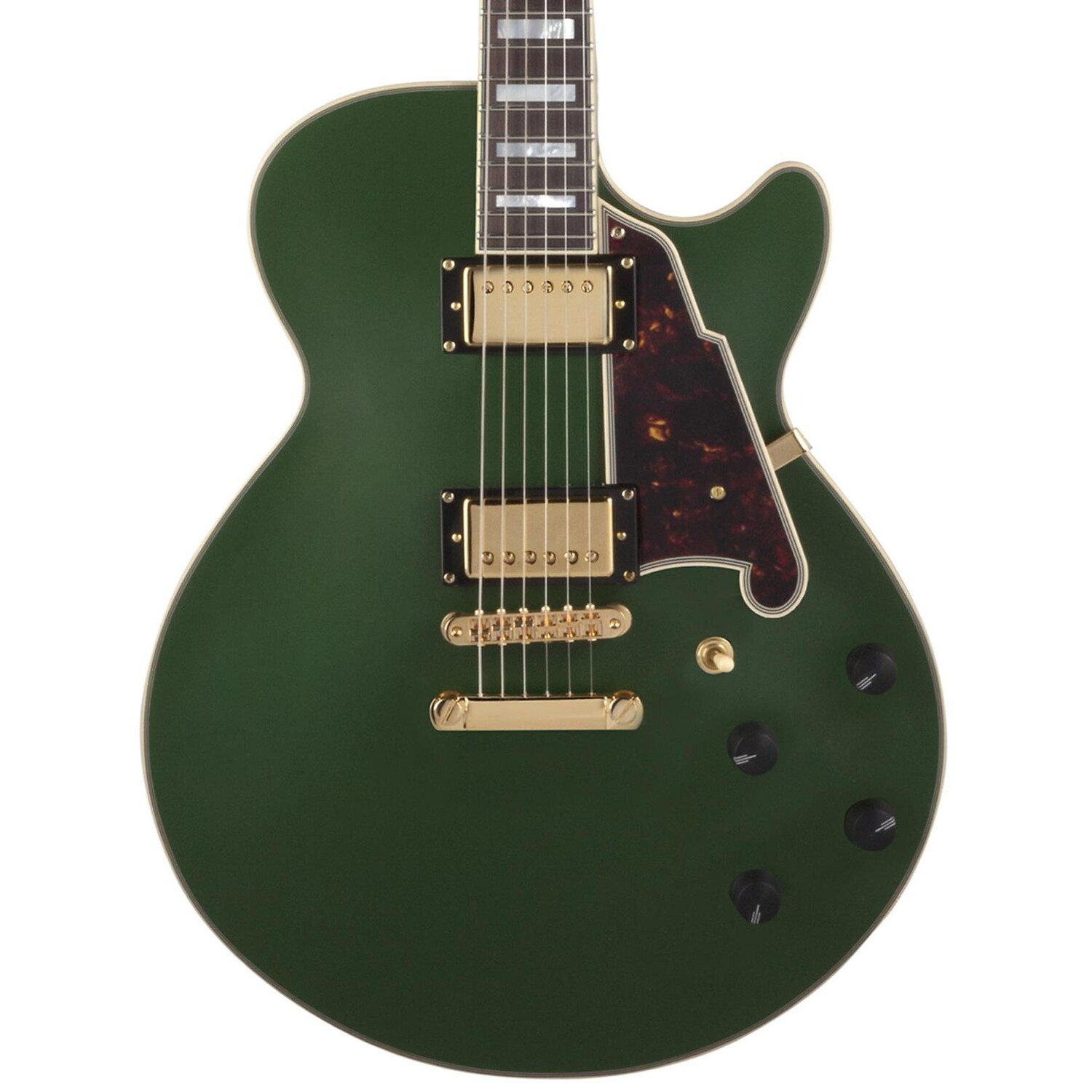 

D'Angelico D'Angelico EX-SS Non-F Hole Deluxe Edition Электрогитара с полым корпусом Матовая изумрудно-черепаховая накладка