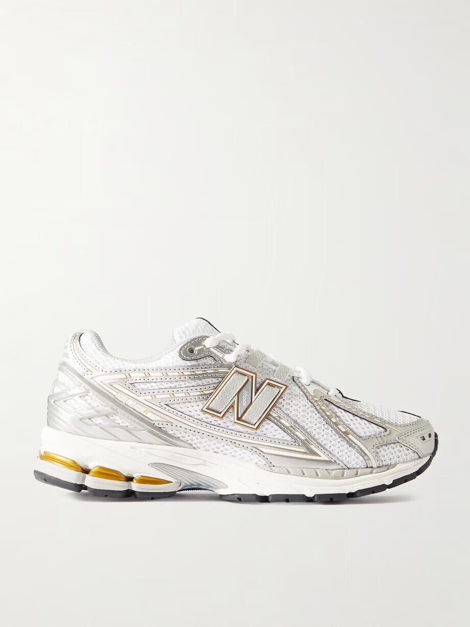 Кроссовки 1906 из металлизированной кожи и сетки с резиновой отделкой New Balance, белый