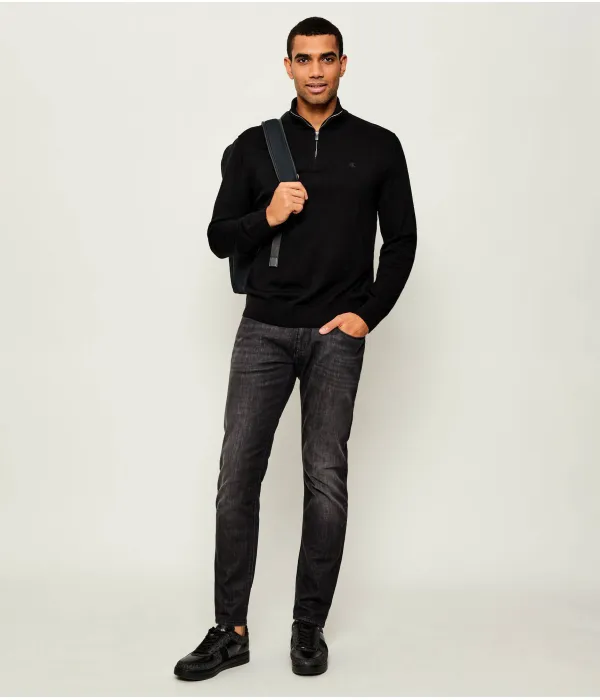 Шерстяная водолазка Regular fit Calvin Klein, черный — фото 2
