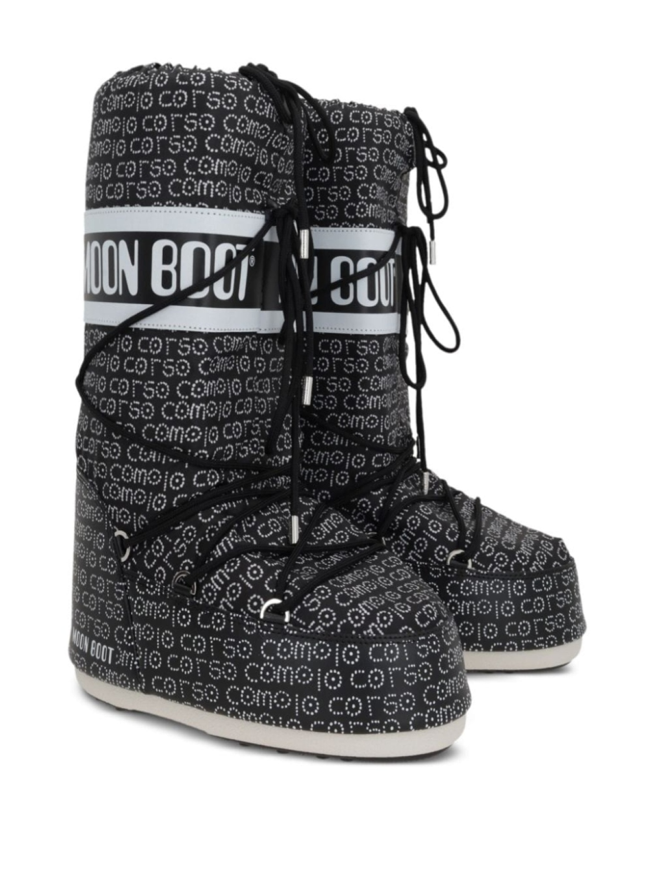 Ботинки женские Moon Boot Icon из коллаборации с 10 Corso Como высокие, черный — фото 2