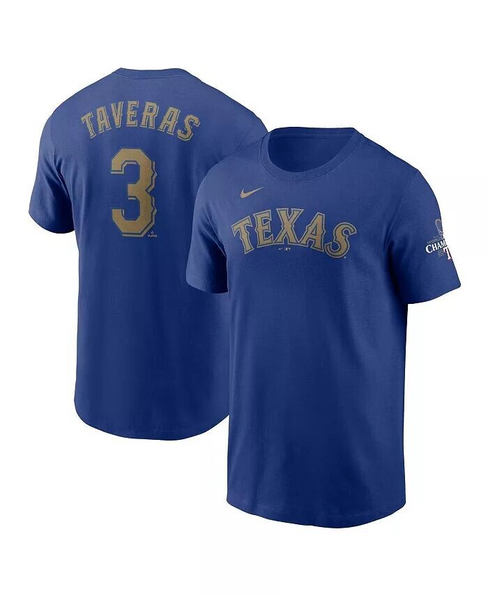 

Мужская футболка Leody Taveras Royal Texas Rangers 2024 Gold Collection с именем и номером Nike