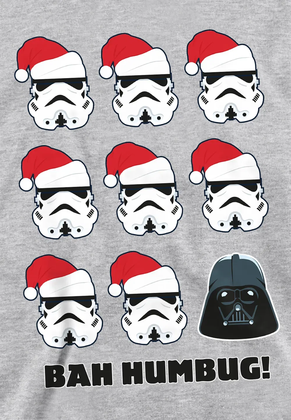Детский худи Star Wars с принтом Stormtrooper и Darth Vader, Disney, серый — фото 2