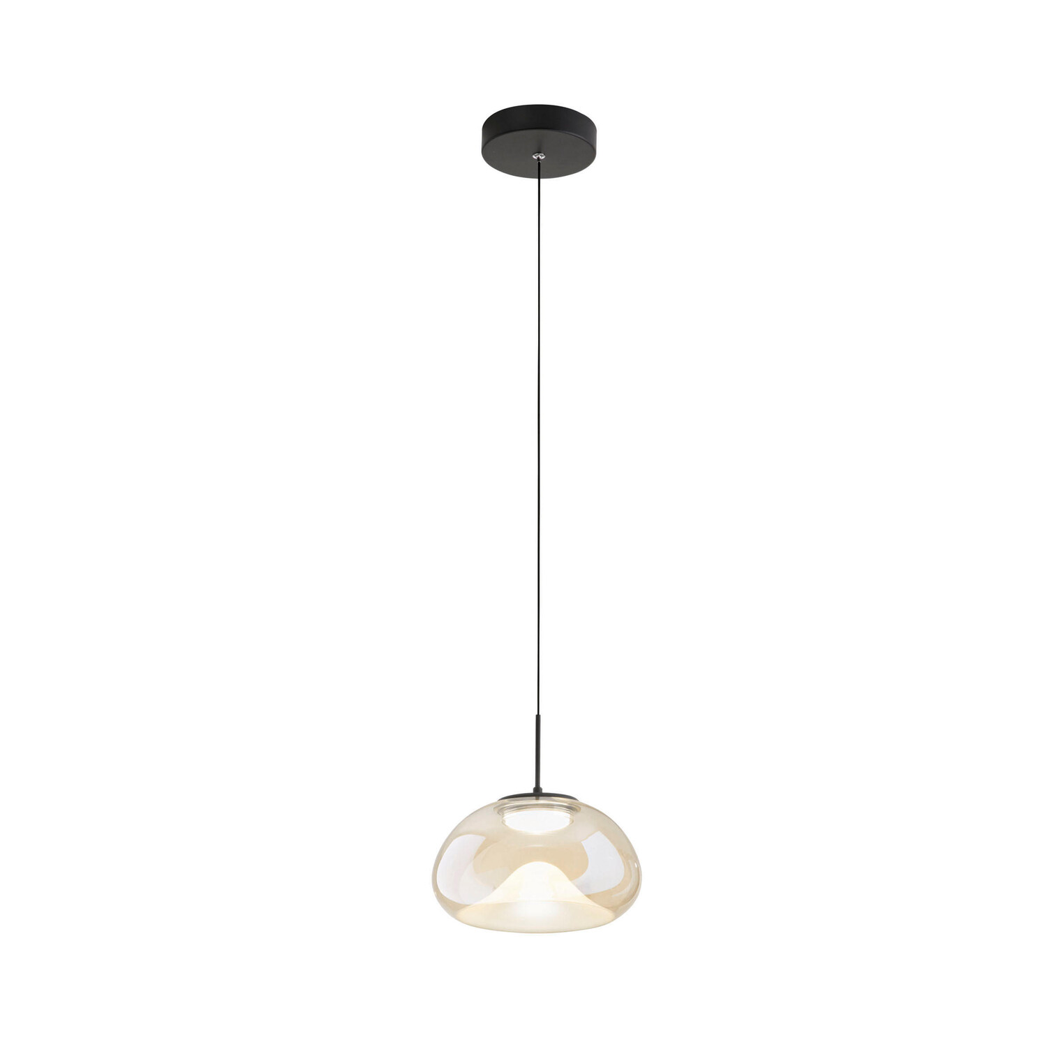 

Светодиодная подвесная лампа Fabas Luce, 22x200 см, черный/коньяк