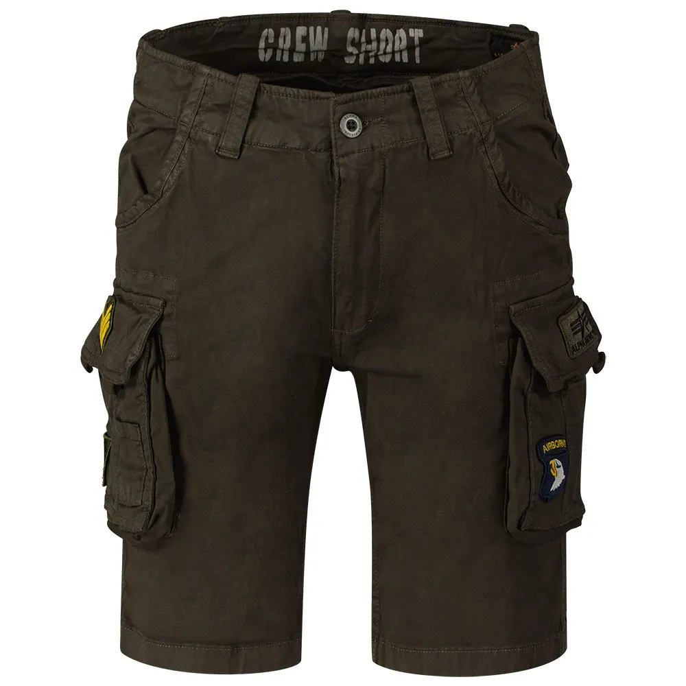 

Шорты Alpha Industries Crew Patch cargo, зеленый
