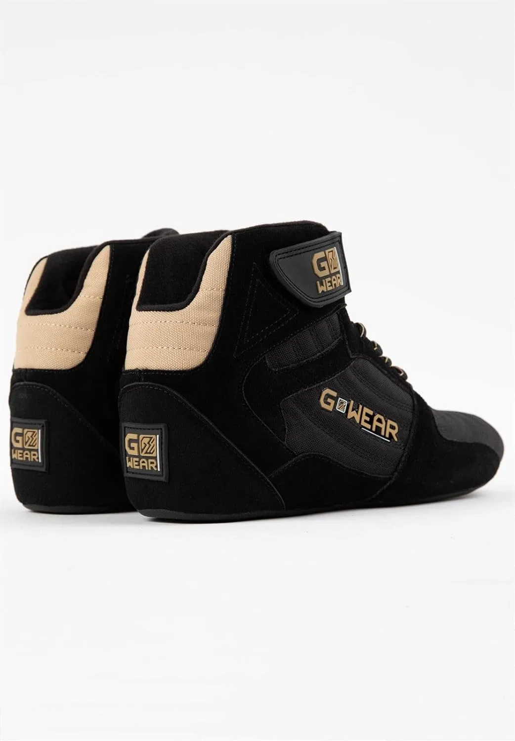 Gorilla Wear Gwear Pro High Tops Red/Black - Обувь для бодибилдинга и фитнеса с логотипом. Легкие и удобные, идеально подходят для тренажерного зала, занятий спортом и силовых тренировок — фото 4