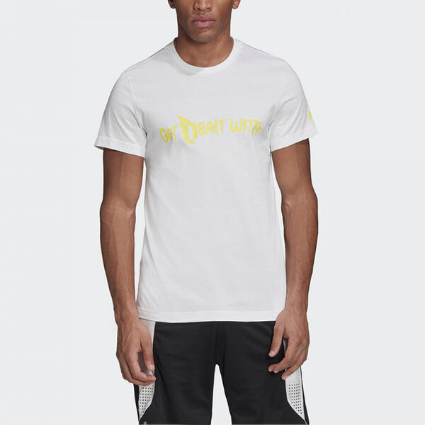 Футболка dame hecklers short sleeve white Adidas, белый — фото 3