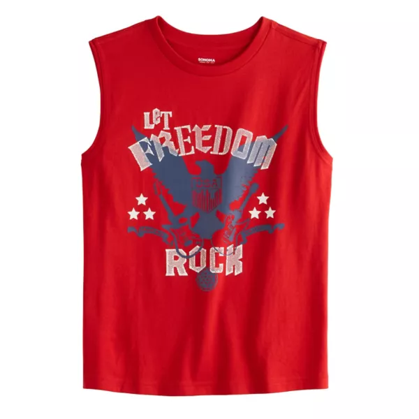 

Футболка с принтом мышц для мальчиков 8-20 лет Sonoma Goods For Life, цвет eagle rock red