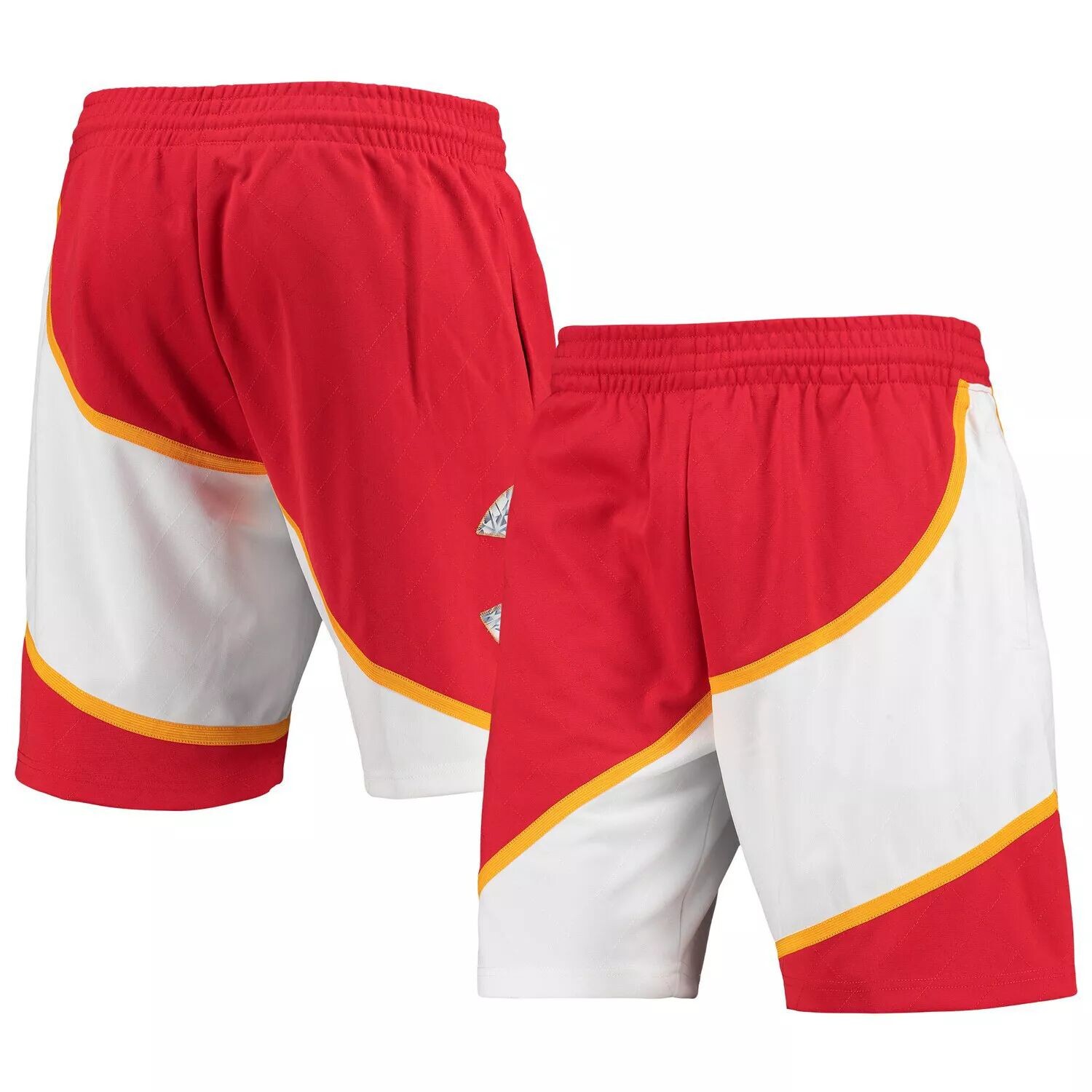 

Мужские шорты Mitchell & Ness Red Atlanta Hawks 1986 Hardwood Classics 75th Anniversary Swingman