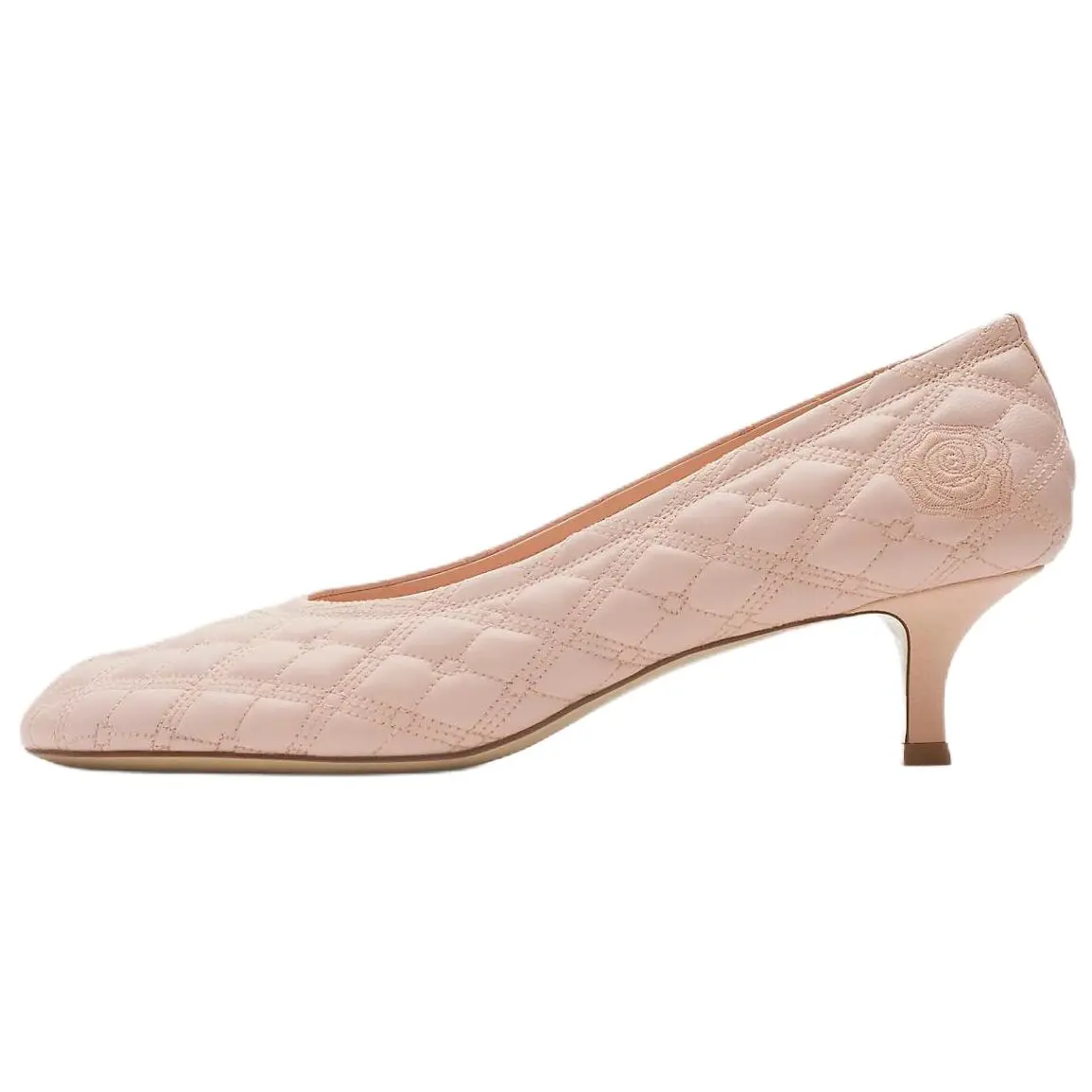 EKD Slim Heel высокие каблуки 4.5см женские розовые Burberry, Original Shoe Box Included