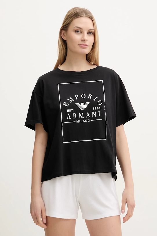 

Хлопковая футболка Emporio Armani Underwear, черный