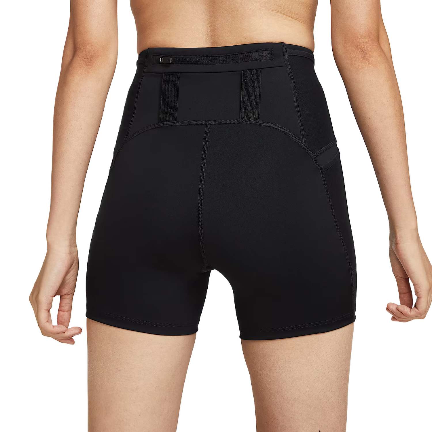Женские шорты для бега Trail Dri FIT с высокой талией длиной 4 дюйма Nike, черный — фото 2