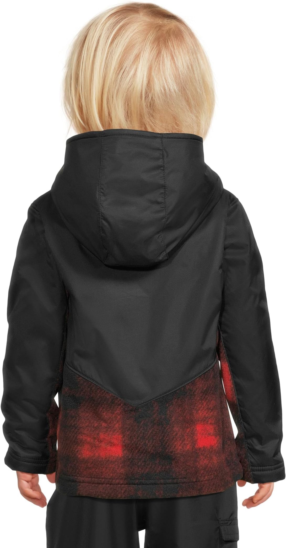 Худи Columbia Kids Steens Mountain II Overlay Hoodie, цвет Sail Red Omblur Tonal/Black — фото 2