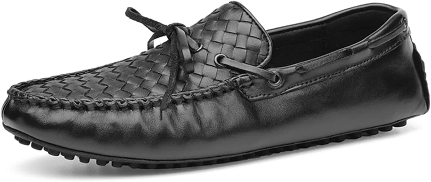 Мокасины мужские, кожаные, Black PLGMAUYT
