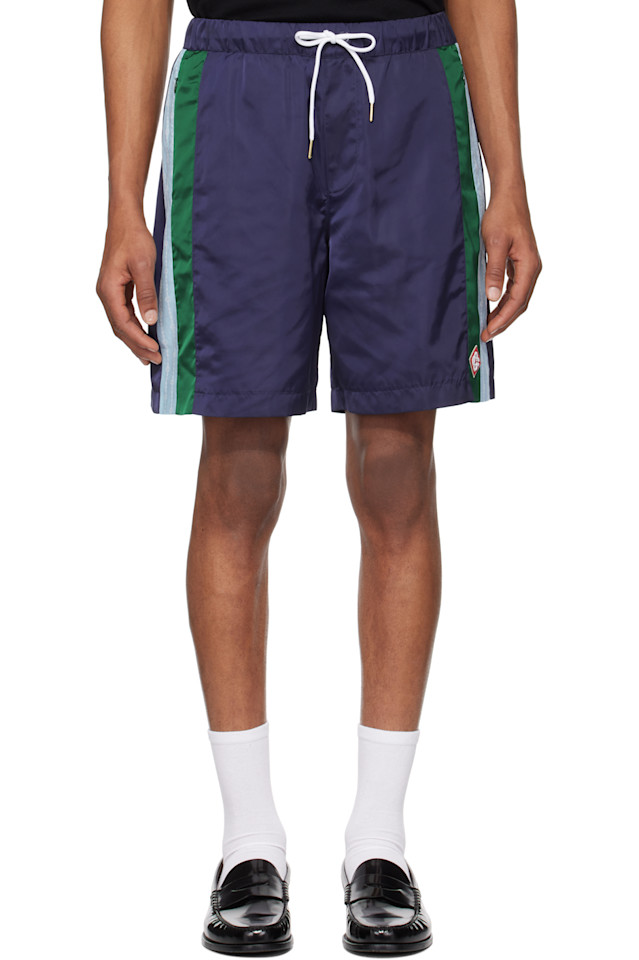 

Полосатые лавровые шорты Track Casablanca, мультиколор