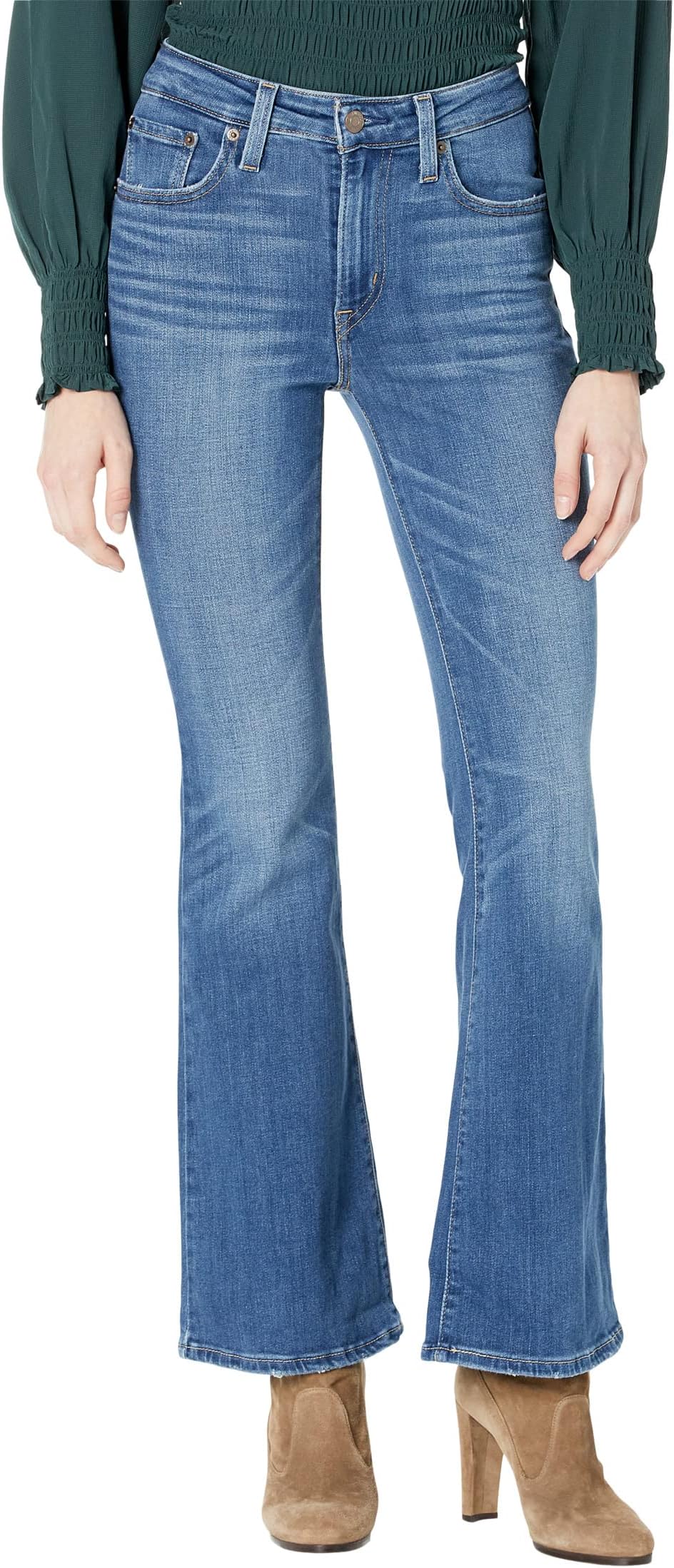 

Джинсы 726 High-Rise Flare Levi's, цвет Medium Indigo Worn In