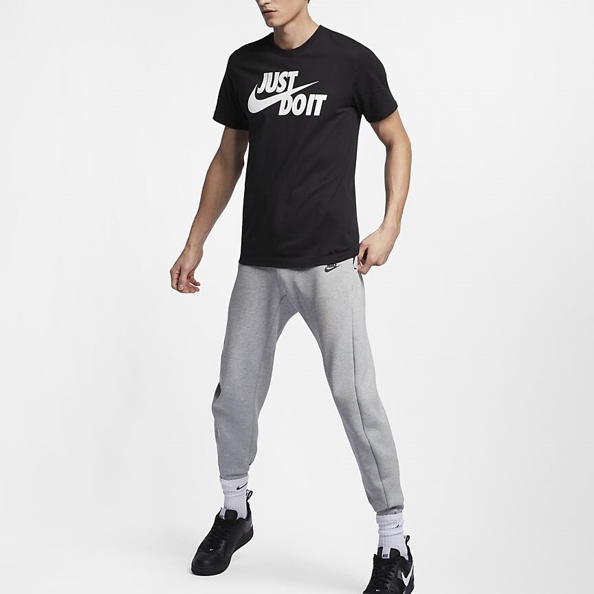Футболка мужская комплект из 2 шт., черная Nike, черный — фото 3