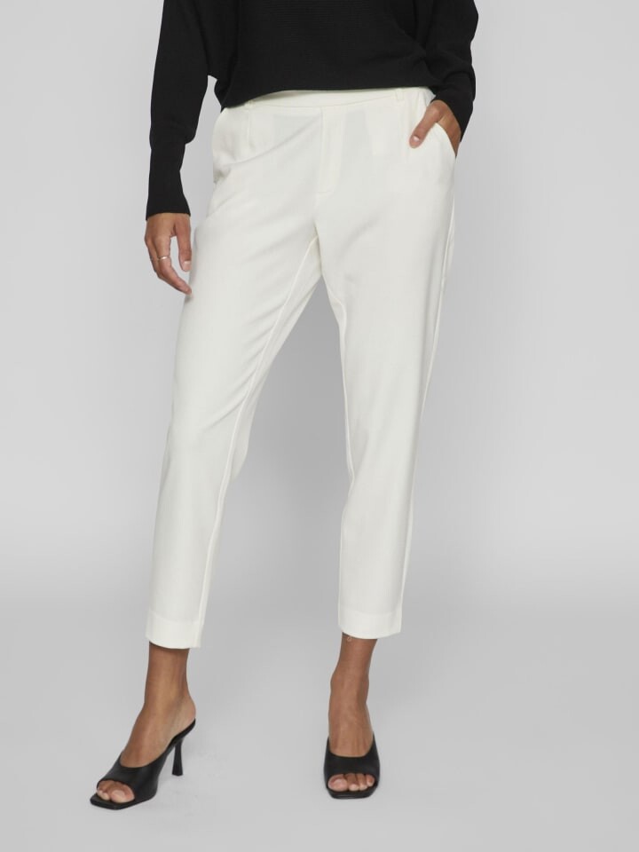 

Тканевые брюки Vila Stretch Slim Fit, белый
