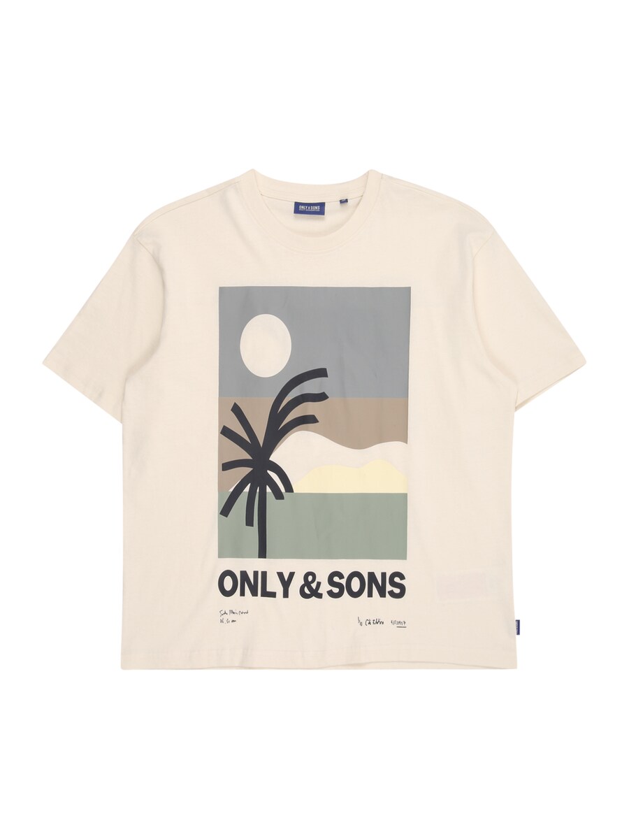 

Рубашка Only & Sons Junior OSJARTSY, цвет Cream/Dark beige
