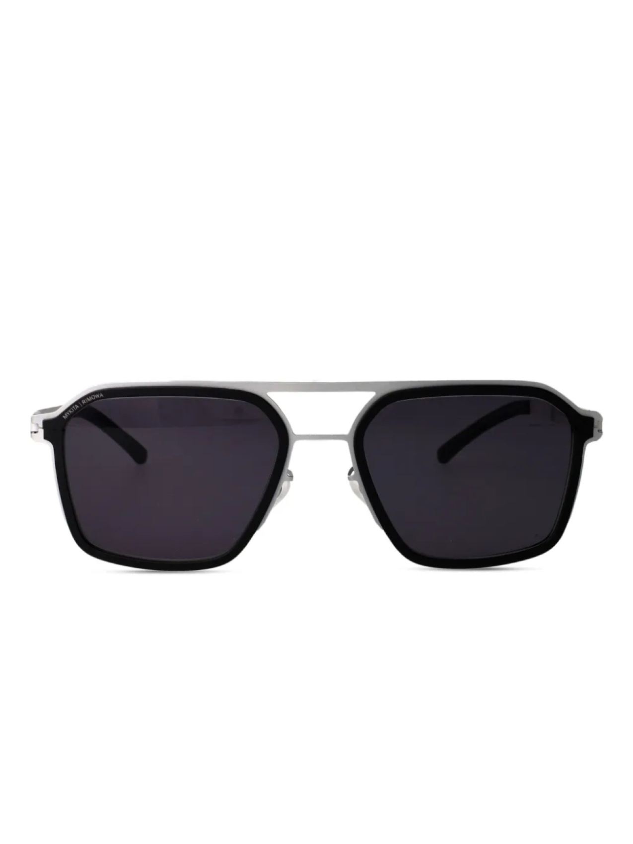 

Солнцезащитные очки Mykita в геометрической оправе, серебряный