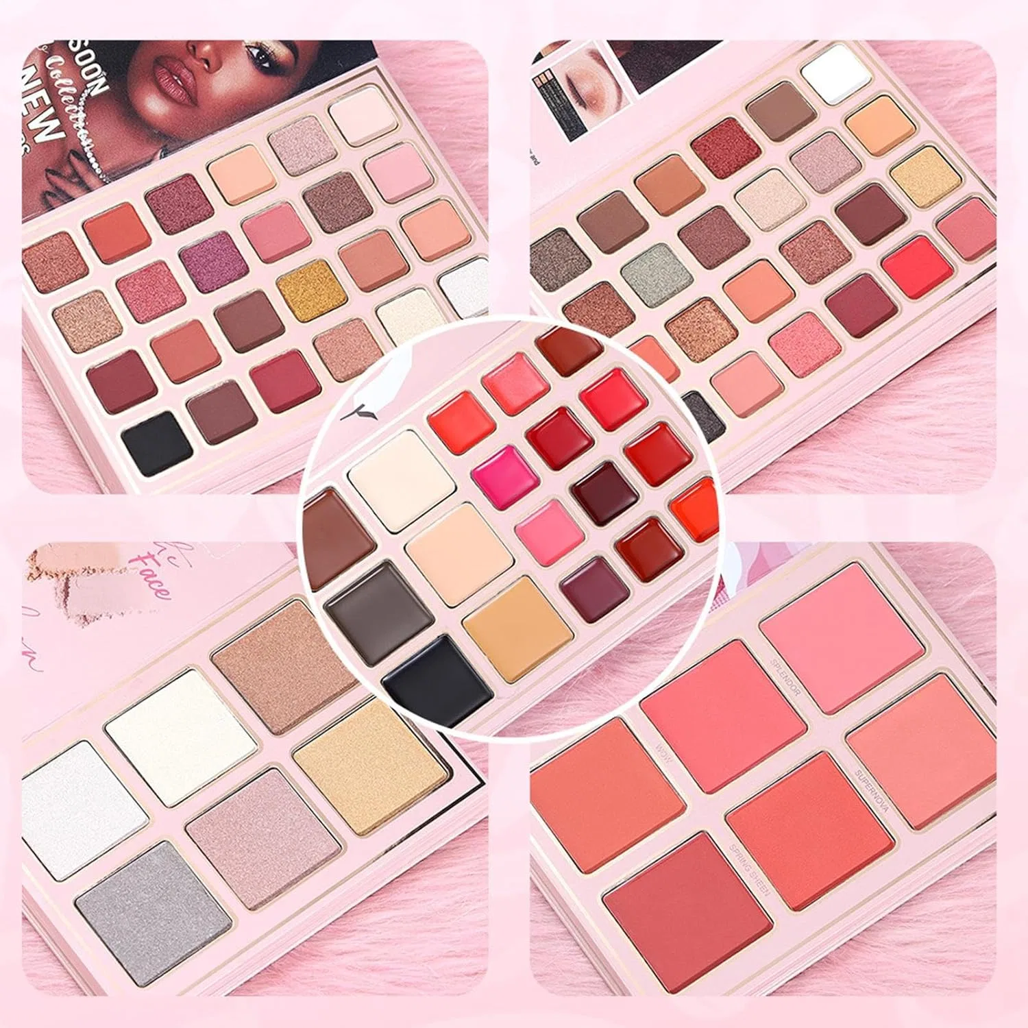 Палетка для макияжа Makeup Book Palette Travel, универсальная, для лица — фото 4