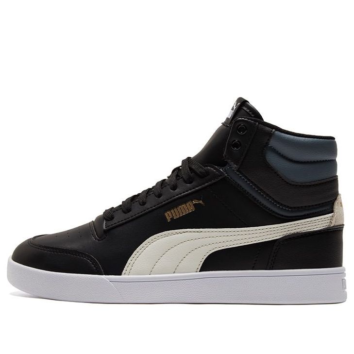 

Кеды PUMA Unisex Shuffle Mid-Top Sneakers Black/White, черный