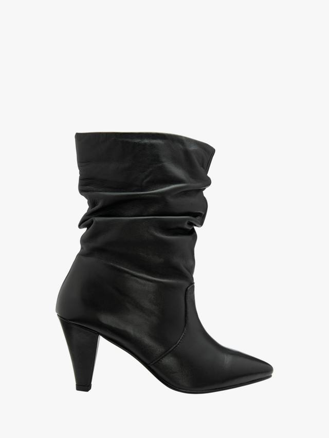 Ботинки Gatton Leather на конусном каблуке Ravel, Black