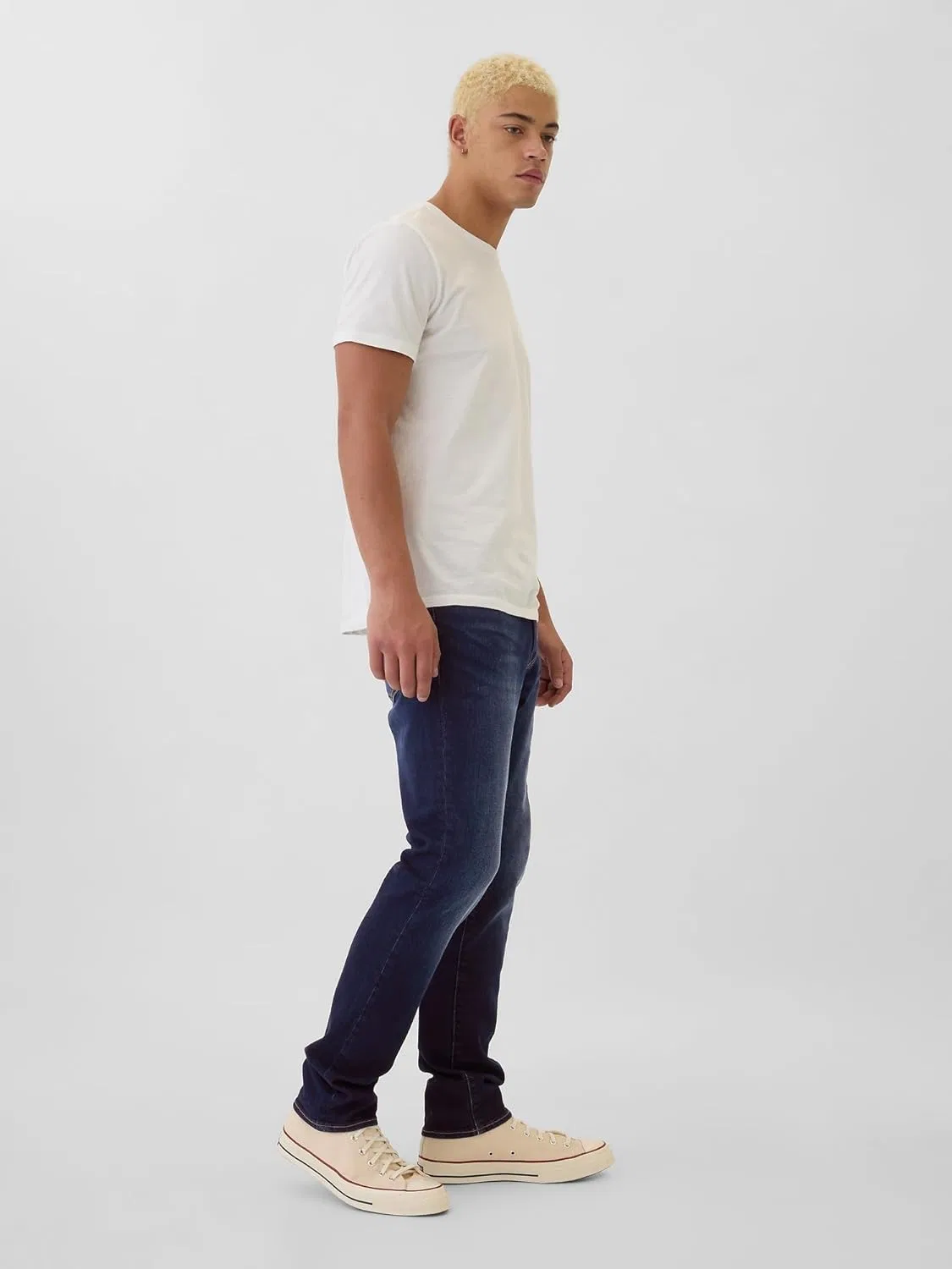Джинсы Slim Fit GAP, Темная стирка — фото 4