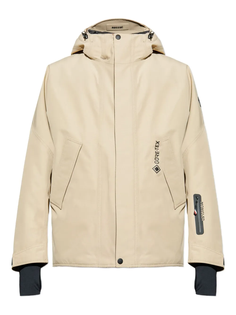 

Лыжная куртка Lambir с капюшоном и застежкой-молнией Moncler Grenoble, нейтральный