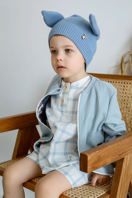 

Детская хлопковая шапка NORI Jamiks, синий