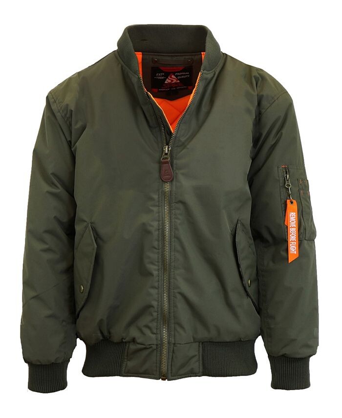 

Мужская куртка-бомбер оверсайз тяжелого веса MA-1 Spire By Galaxy, зеленый