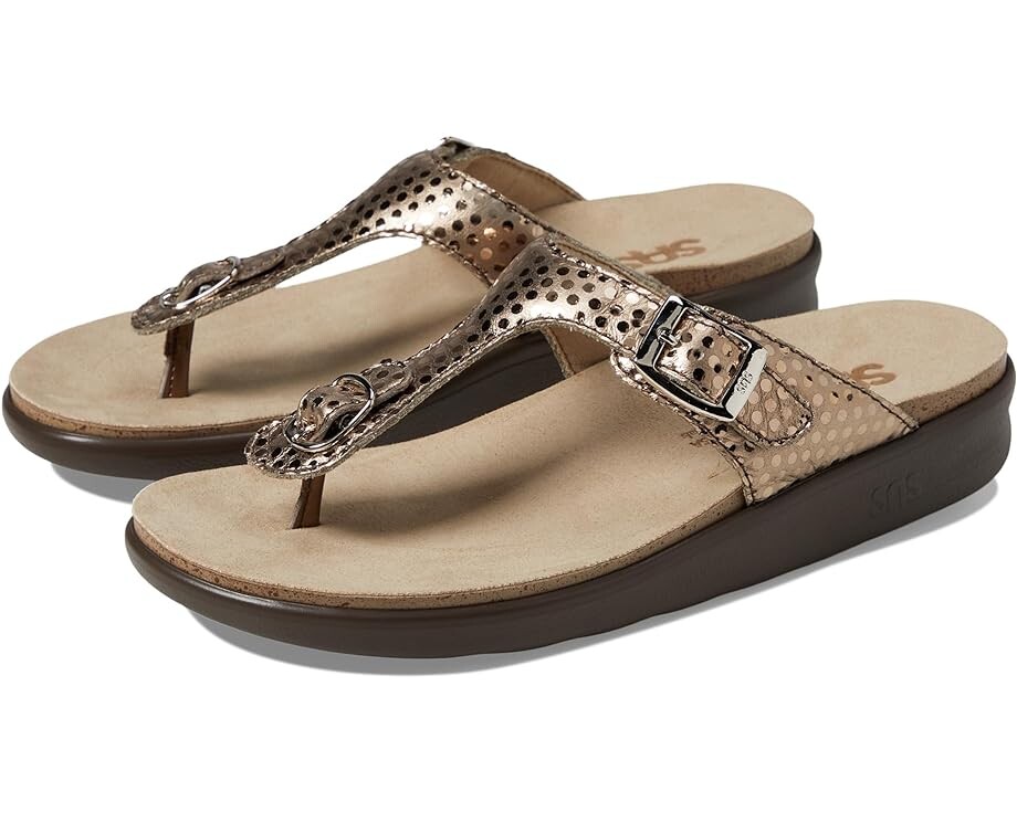 Сандалии SAS Sanibel Comfort Thong, цвет Oro