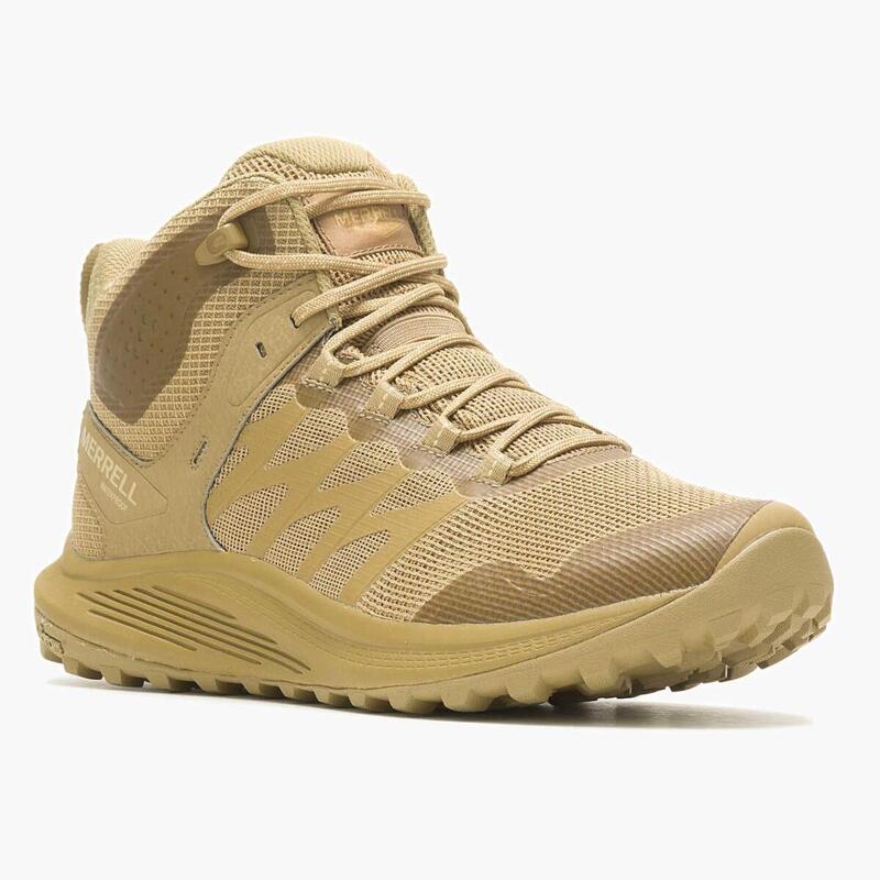 

Походные кроссовки Nova 3 Tactical Mid WP Coyote – коричневые MERRELL, цвет braun